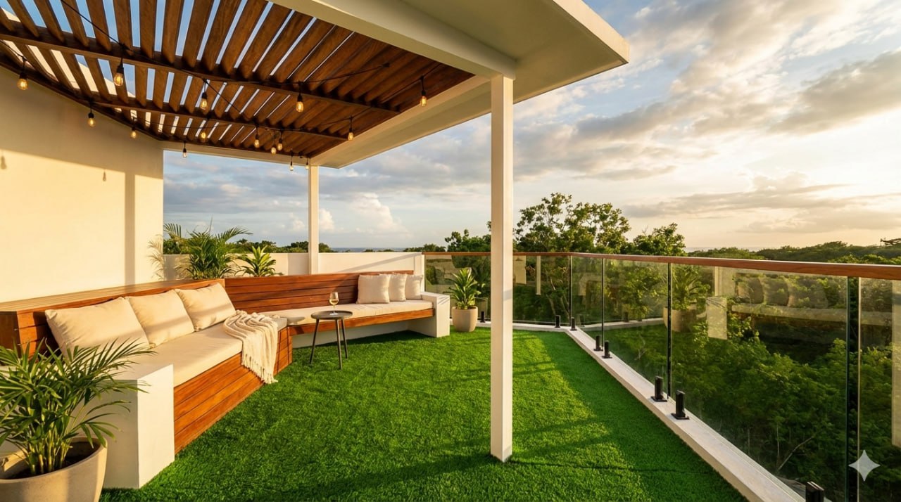 2-bedroom villa with ocean view and rooftop terrace in Nusa Dua, Bukit