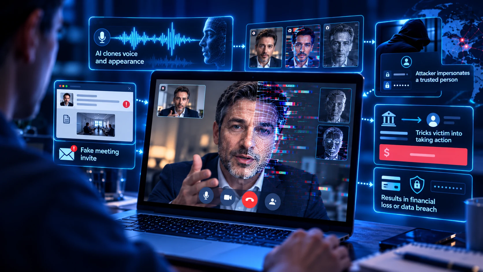 Image Showing Deepfake Fraud