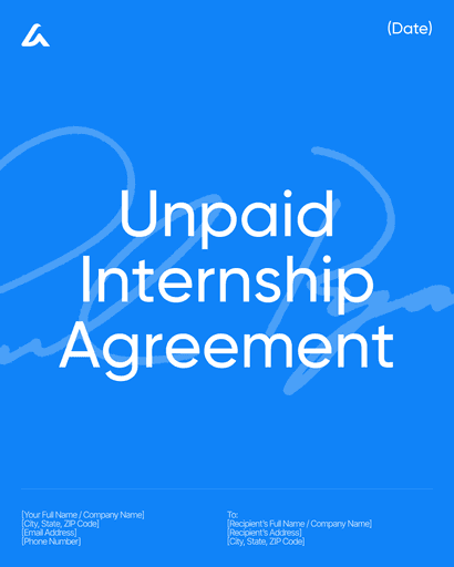 Unpaid Internship Agreement