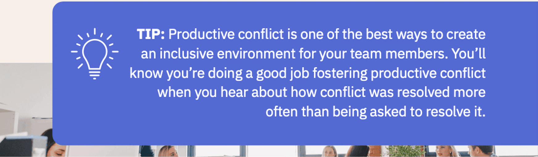 A tip for handling conflict in productive ways