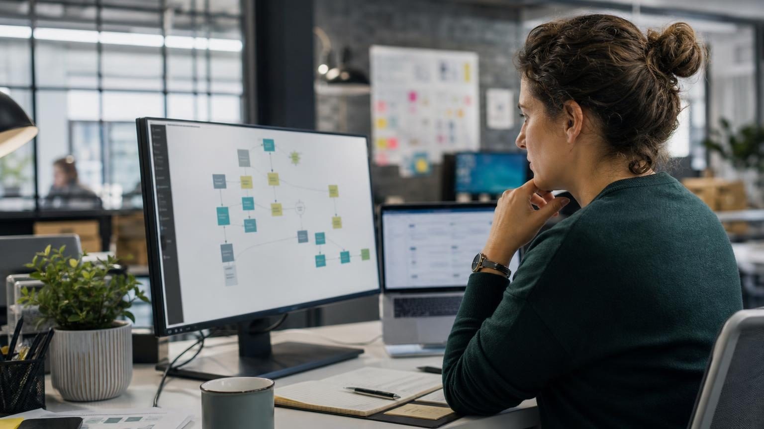 Dashboard showing automated business reporting with real-time data insights