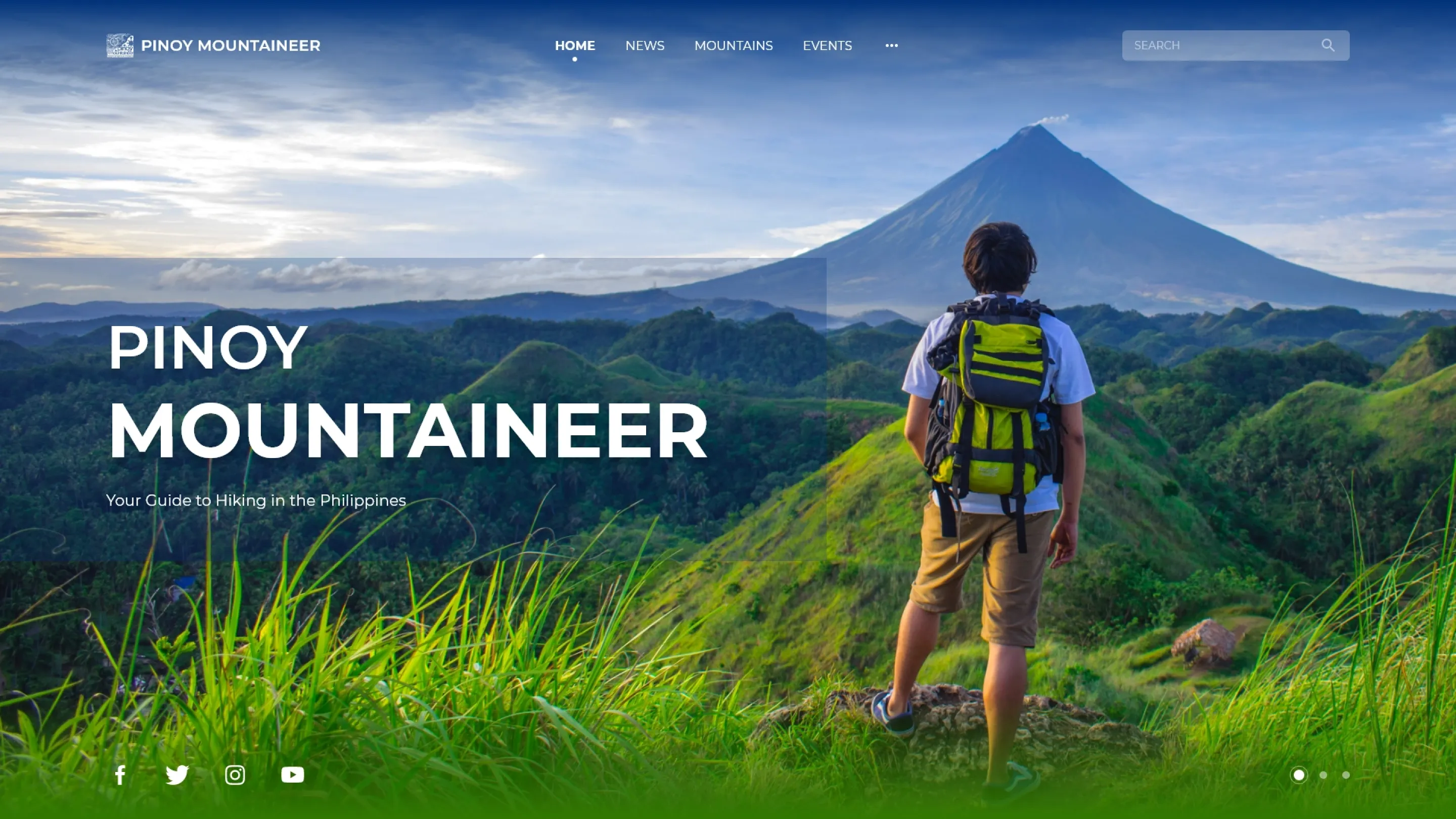 Pinoy Mountaineer Landing Page Concept
