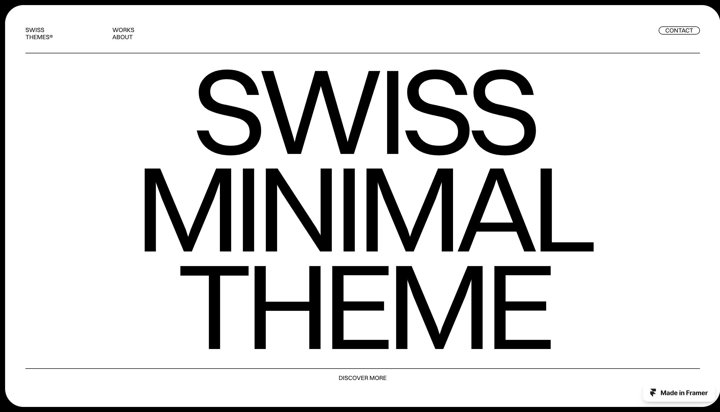 Swiss - Minimal and stunning photography website template