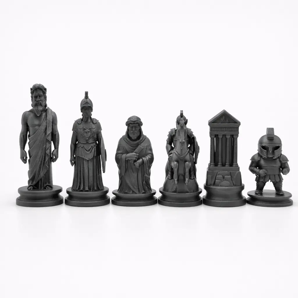 Antik Yunan Temalı Satranç Taşları