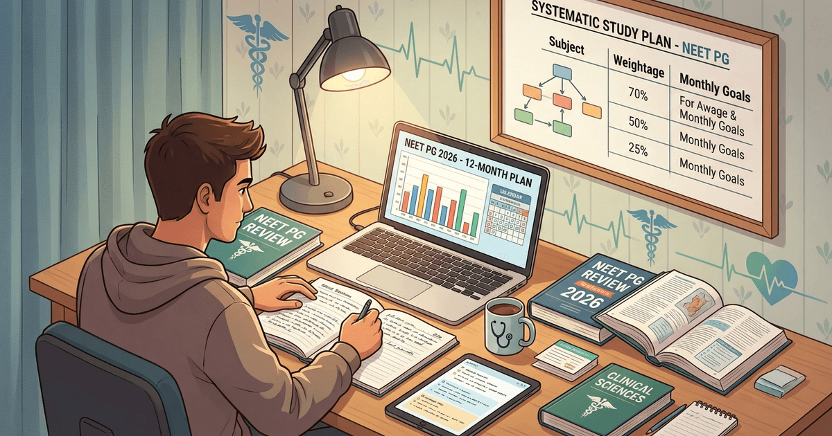 Cover: NEET PG Preparation 2026: Complete Strategy, Study Plan and High-Yield Subject Roadmap