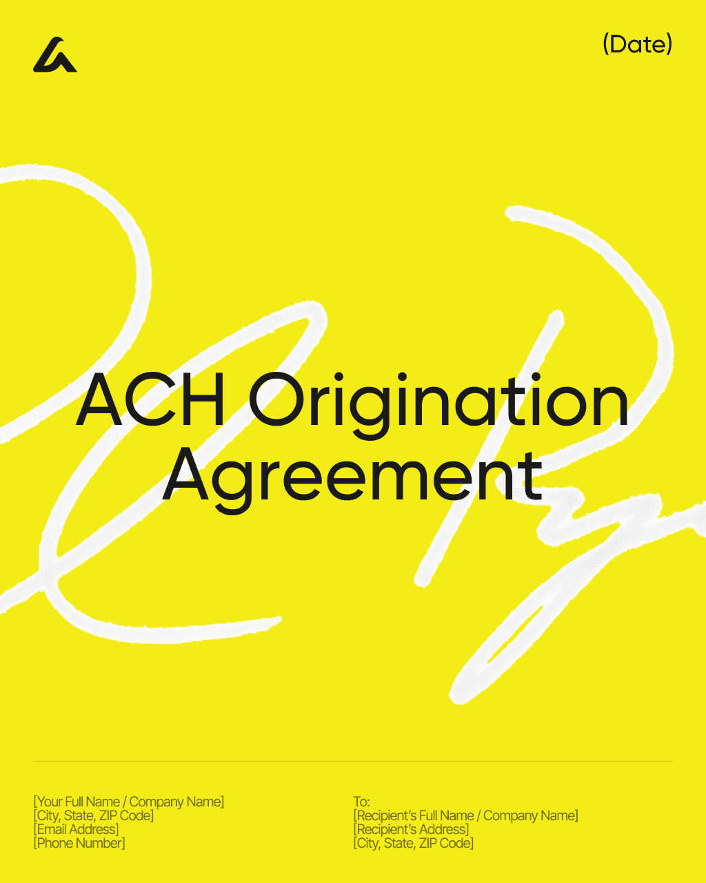 ACH Origination Agreement