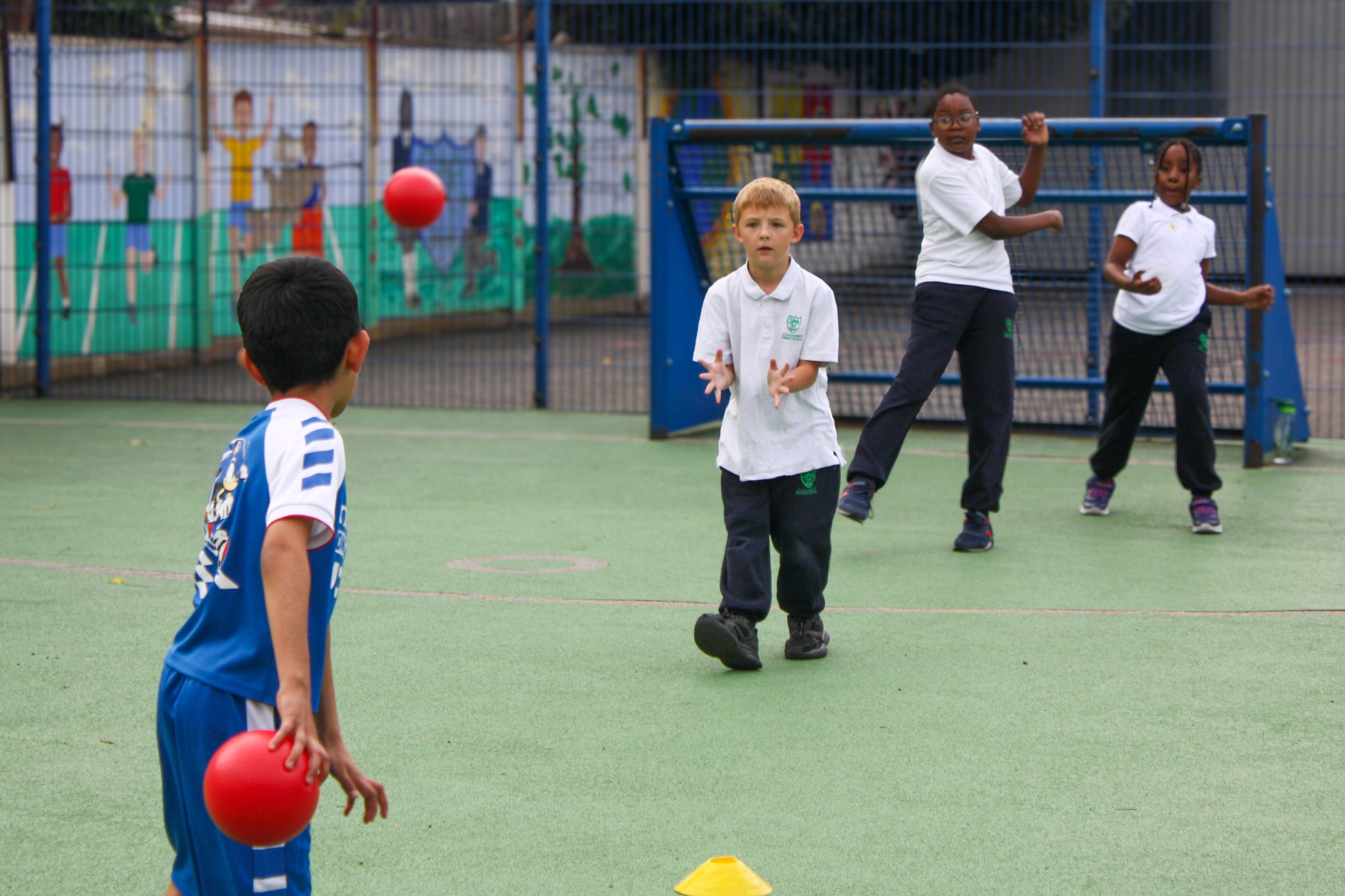 Group of men surfing