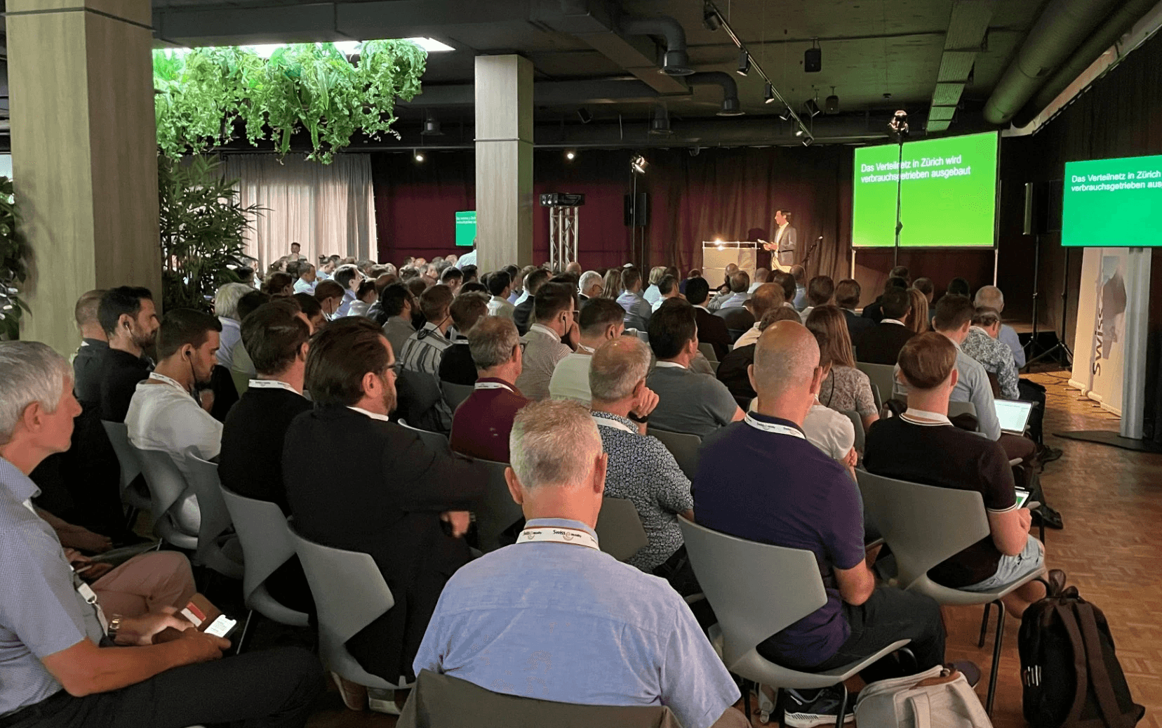 Audience at the annual electromobility conference, where experts and stakeholders gather to discuss electric mobility innovations, policies, and sustainable transportation solutions in Switzerland