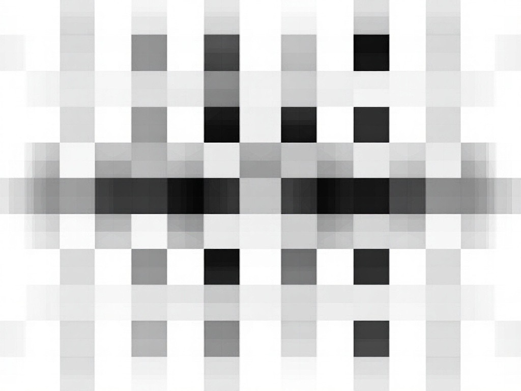 Abstract black and white pixel art