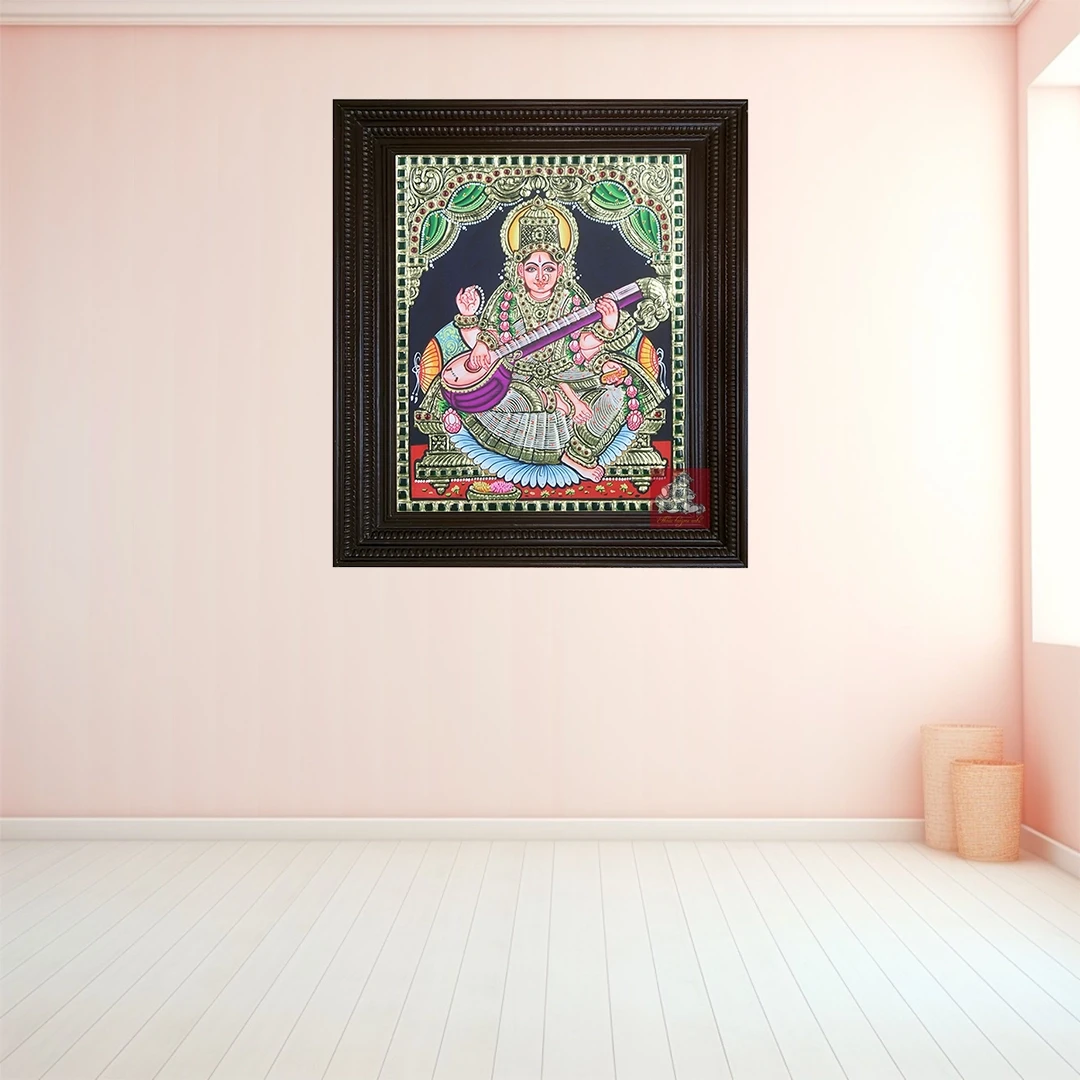 Saraswathi Tanjore paintings
