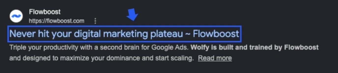 title tag example