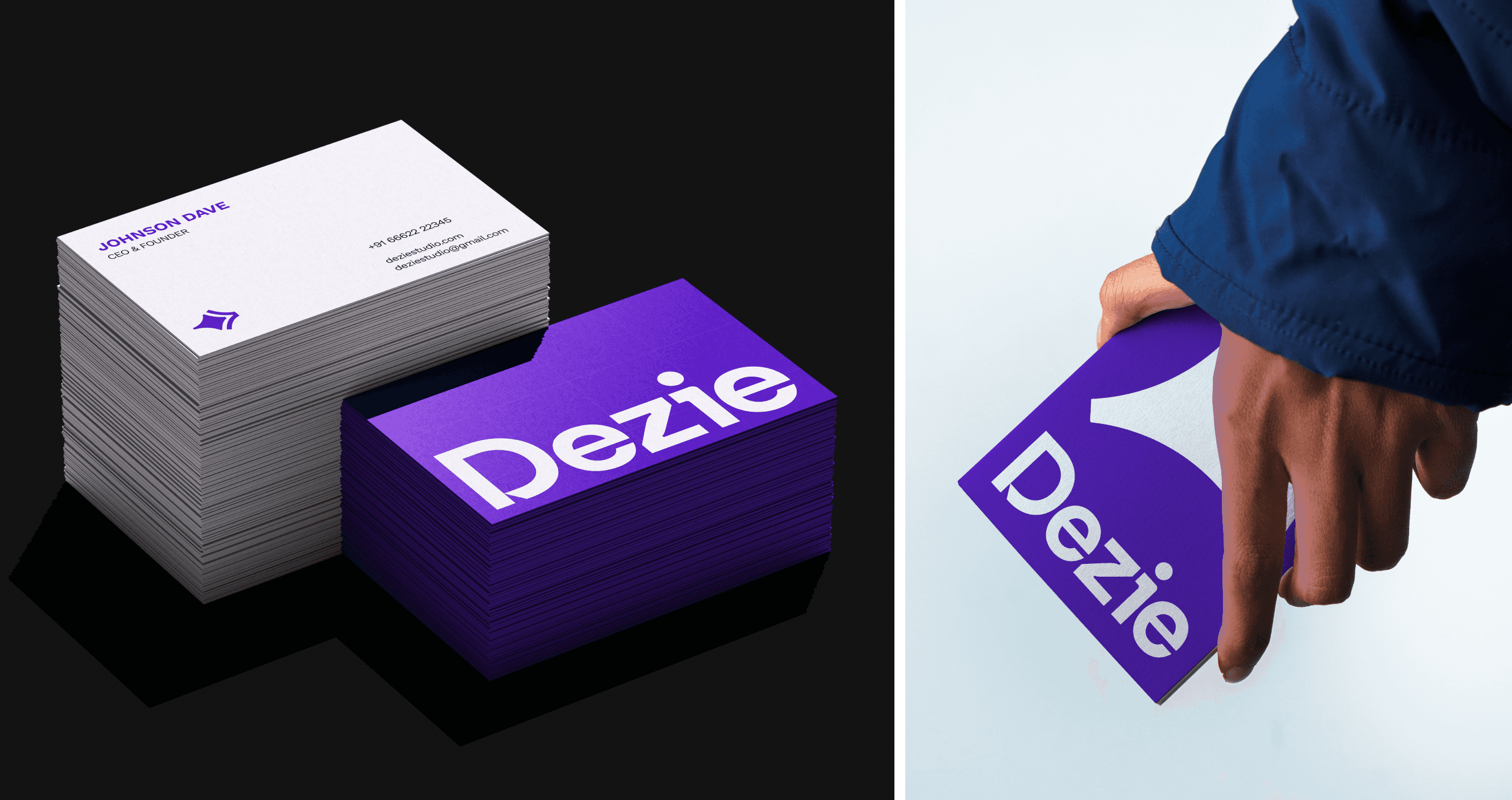 Orbital brand business card design