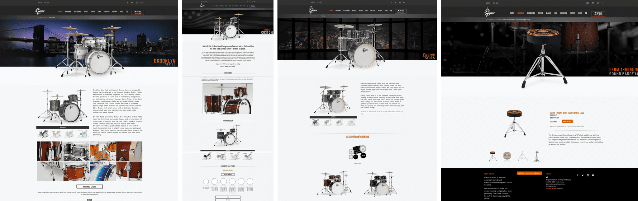 Gretsch Flexible Product Detail Pages