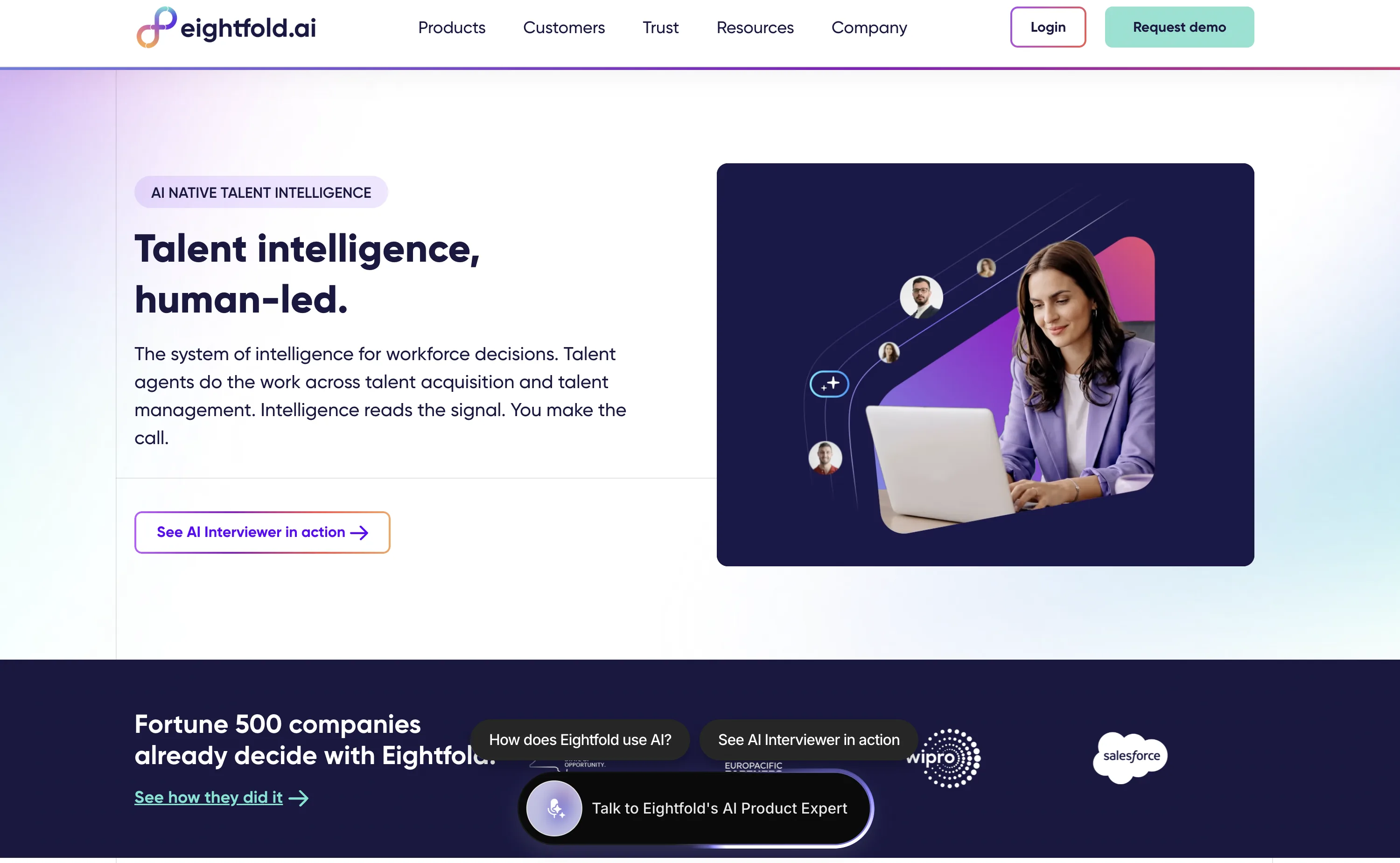 Eightfold AI Homepage
