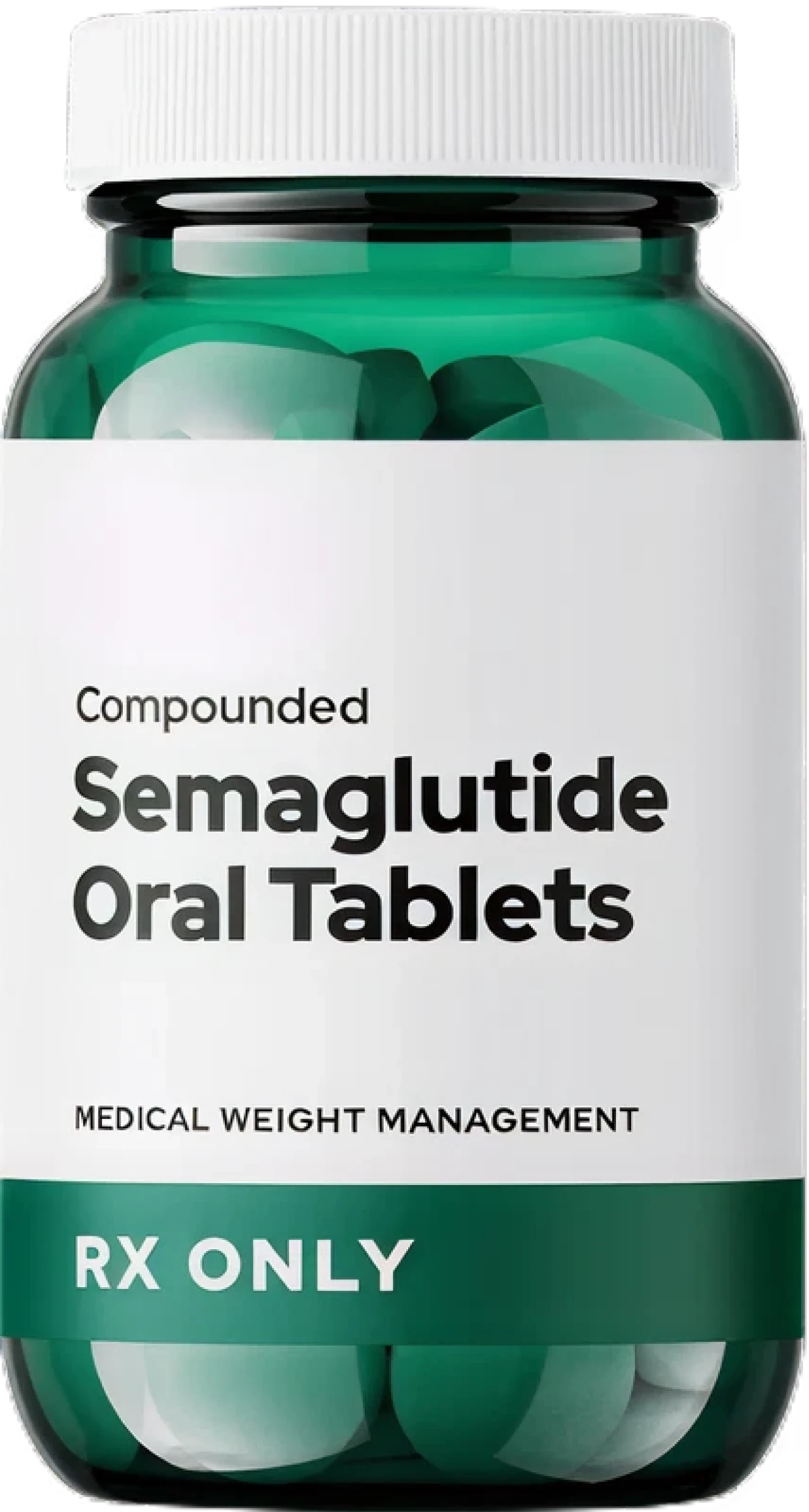 Vial with oral semaglutide tablets