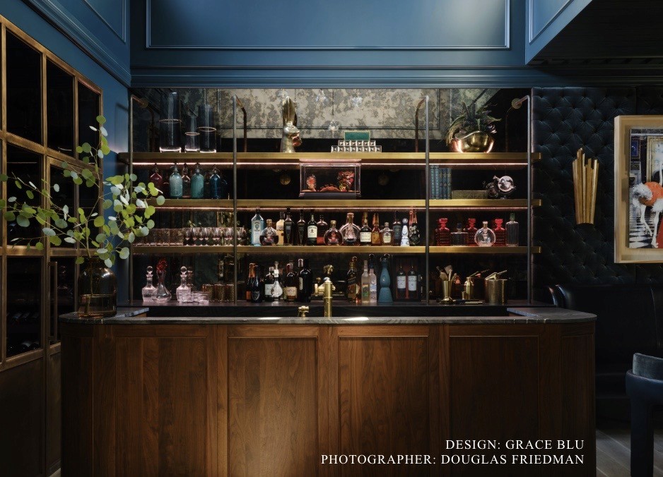 Grace Blu — luxury bar interior, Newport Beach