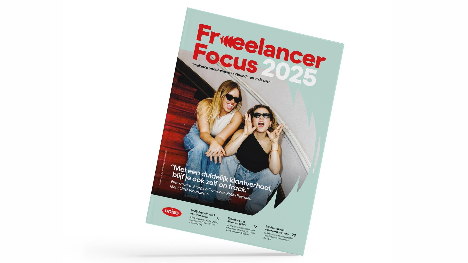 georgina cocker robin reynders UNIZO freelancer focus 2025 rapport cover interview