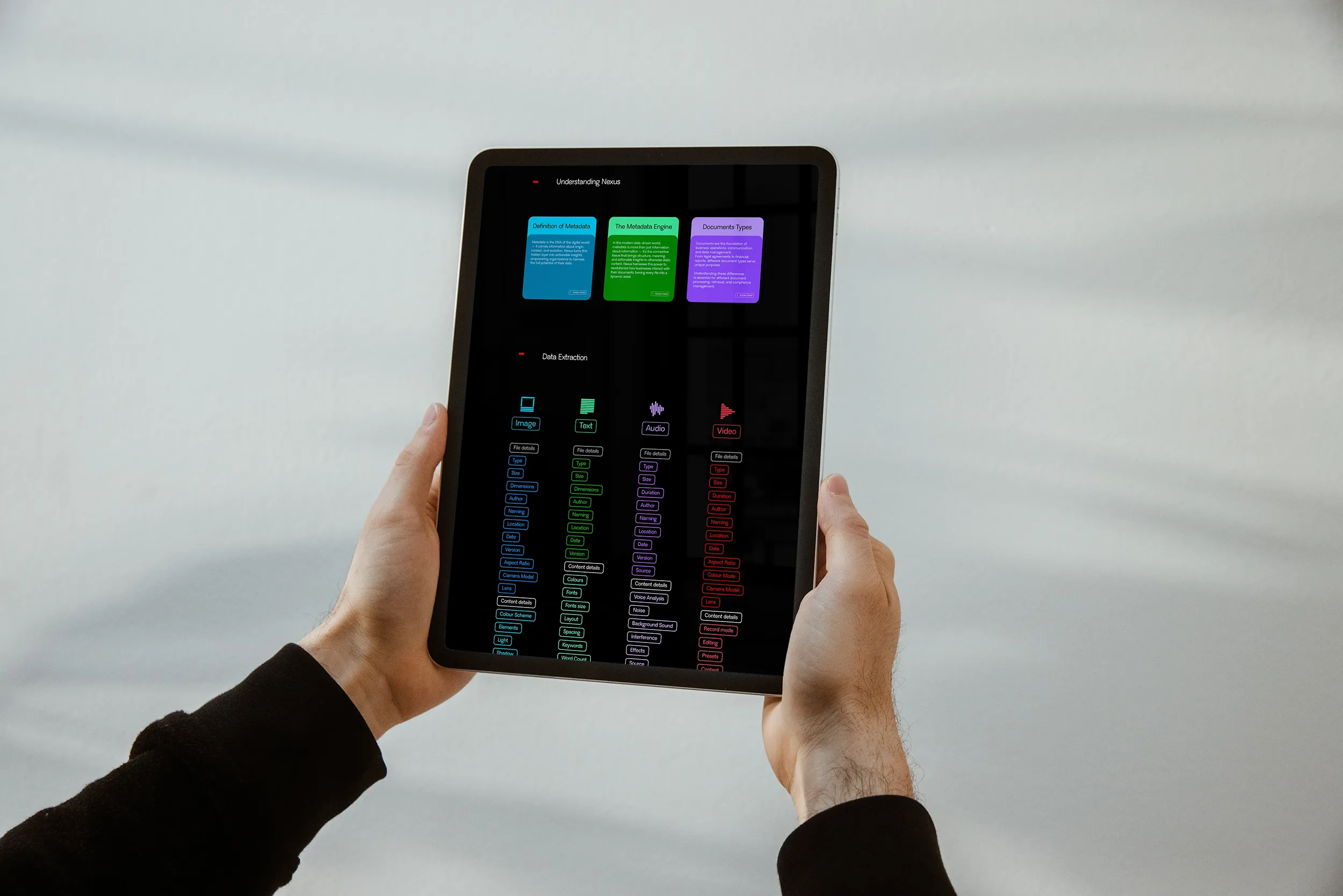 Nexusmetadata_website_ipad_mockup 2_branding