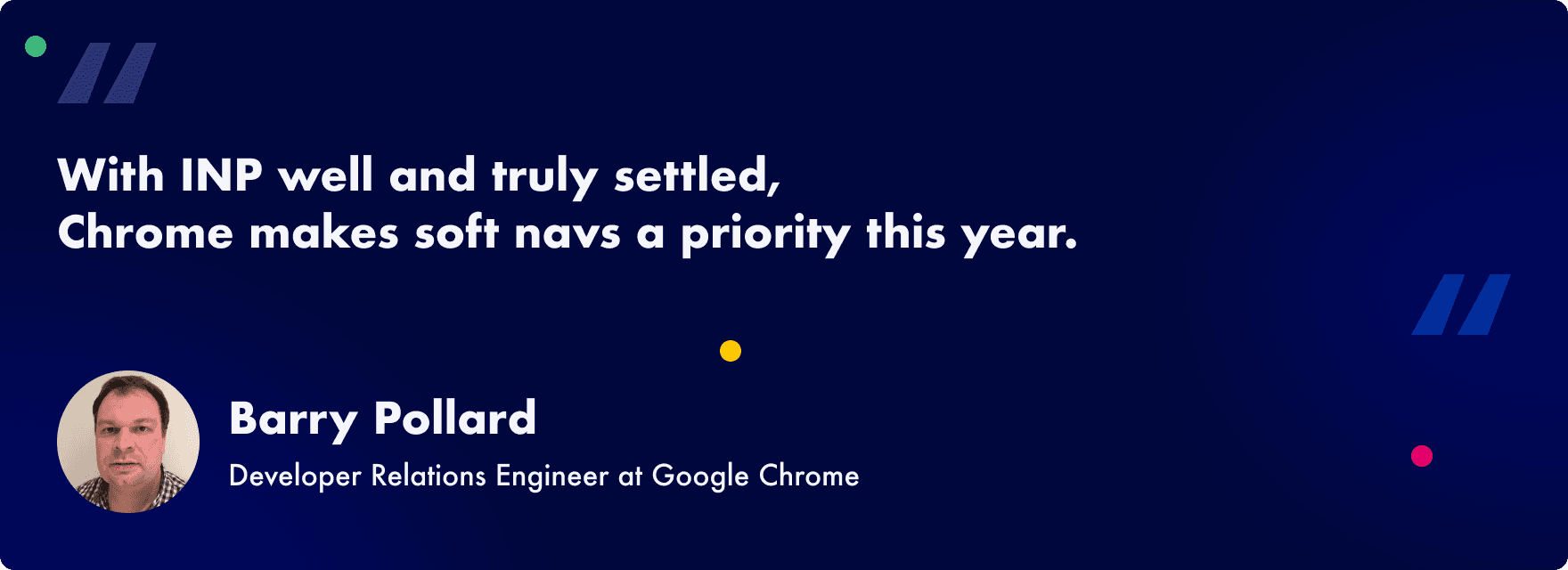 2025 Web Performance  Trends: INP - quote by Barry Pollard