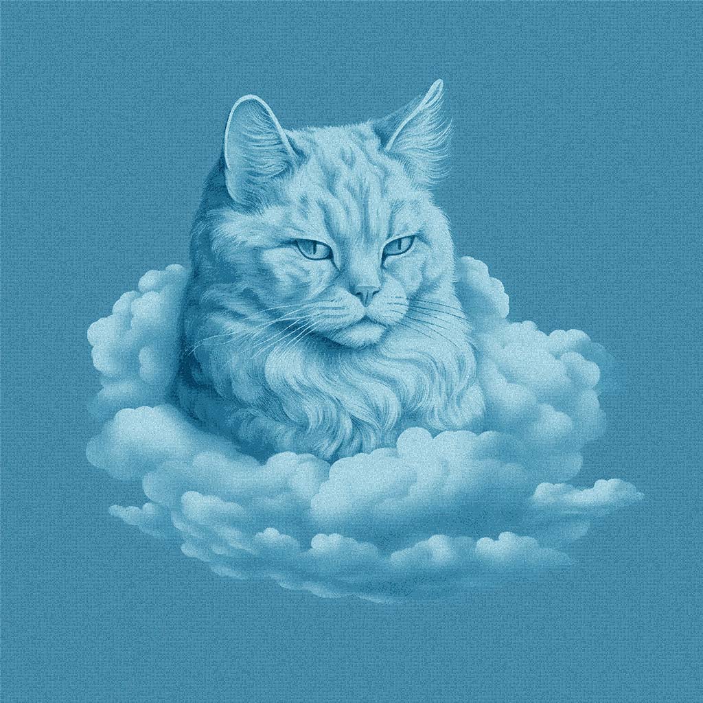 Cat in the clouds