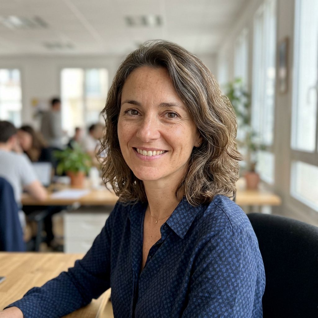 Mme Leroy, responsable qualité chez Services Plus, cliente de Loiretel Services