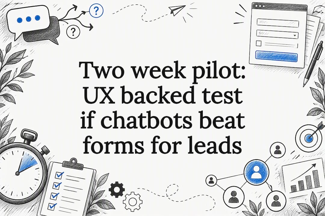 Chatbot and form pilot title card