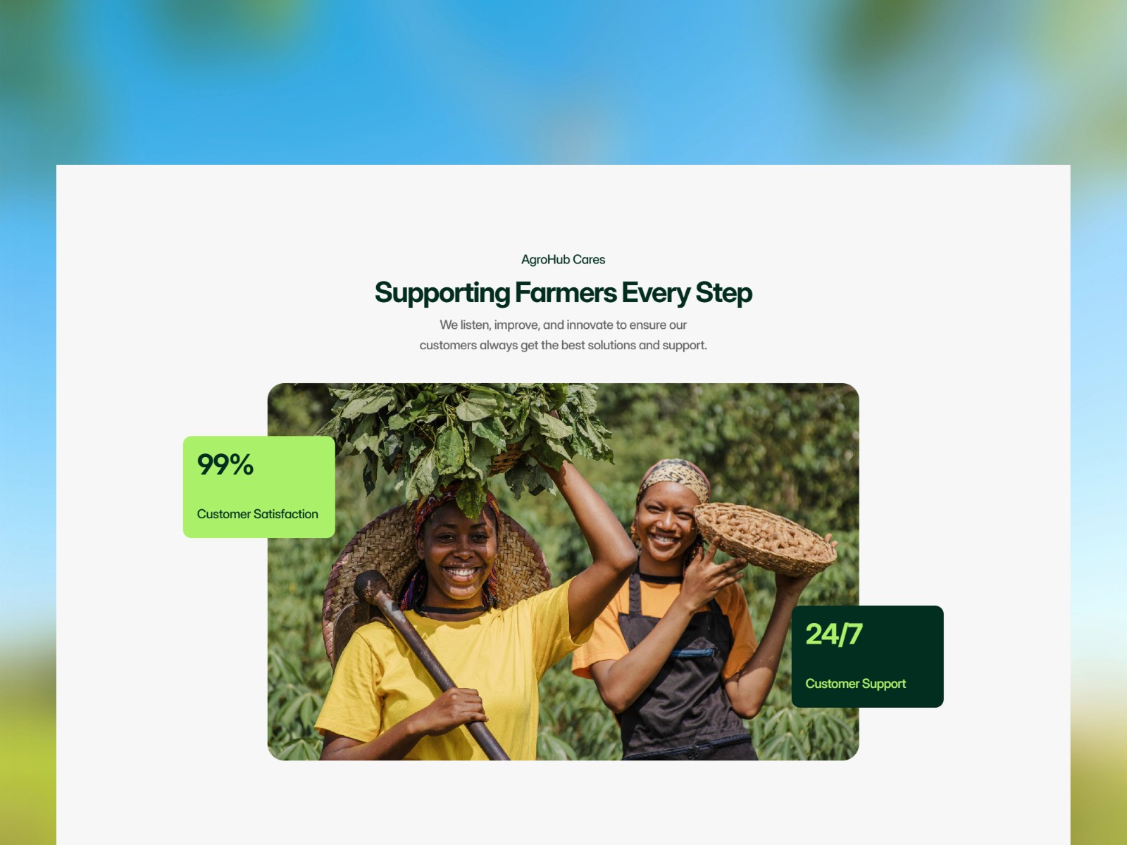 Agrohub — 现代专业餐饮品牌网站设计灵感