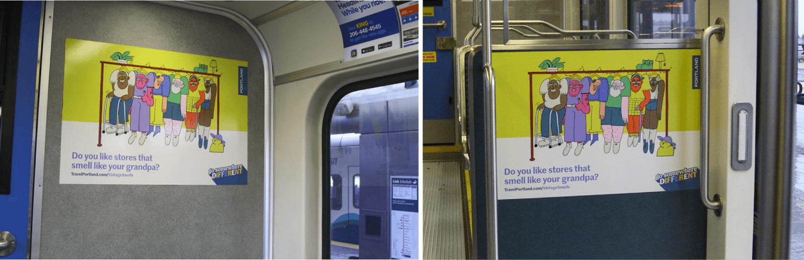 Interior Bus advertising