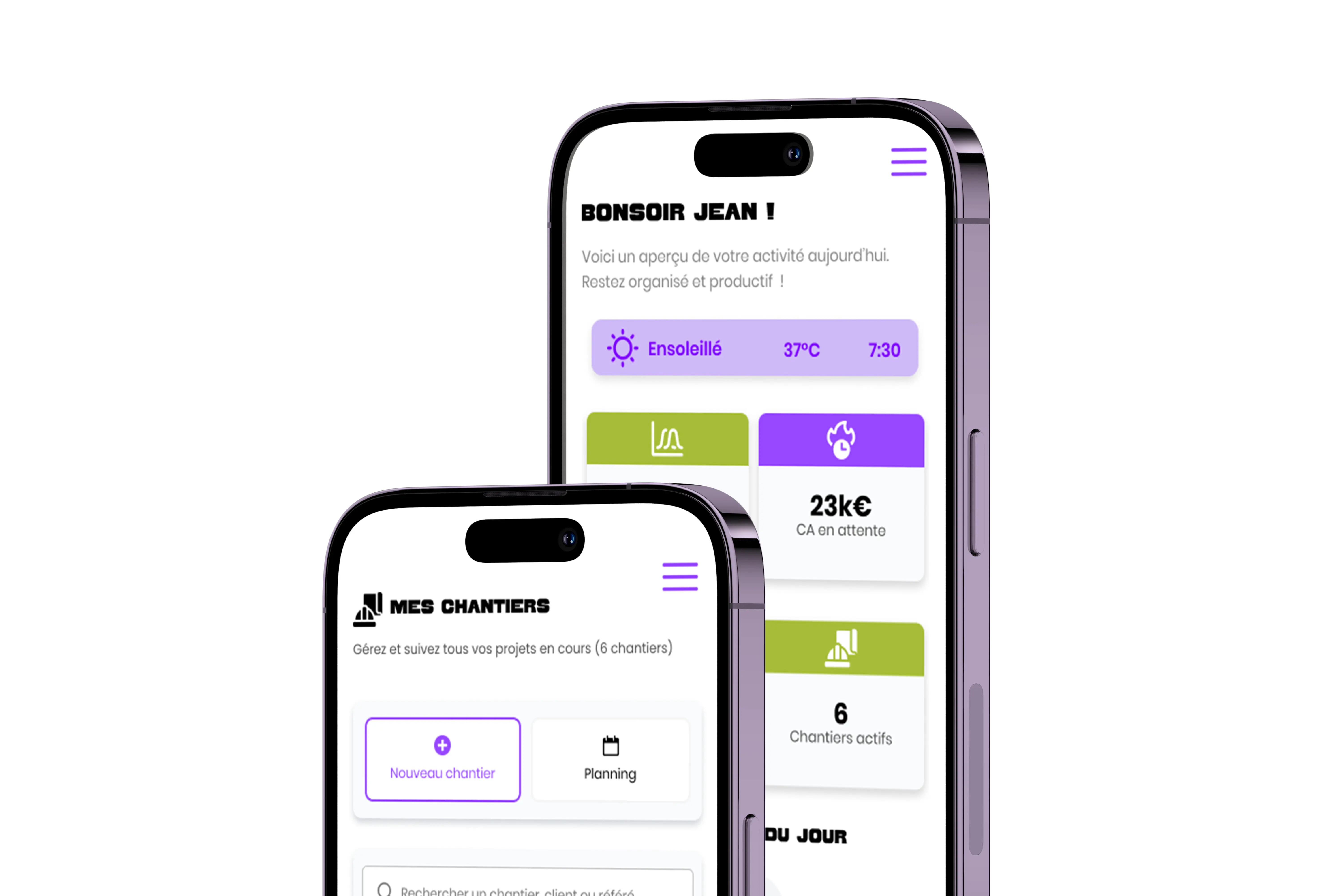 Mockup de l'application Meki