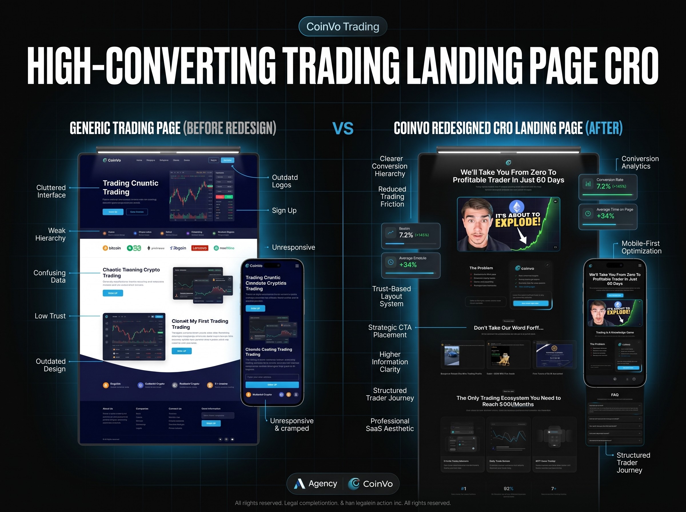 Crypto Trading Course Landing Page CRO & UX Optimization Case Study