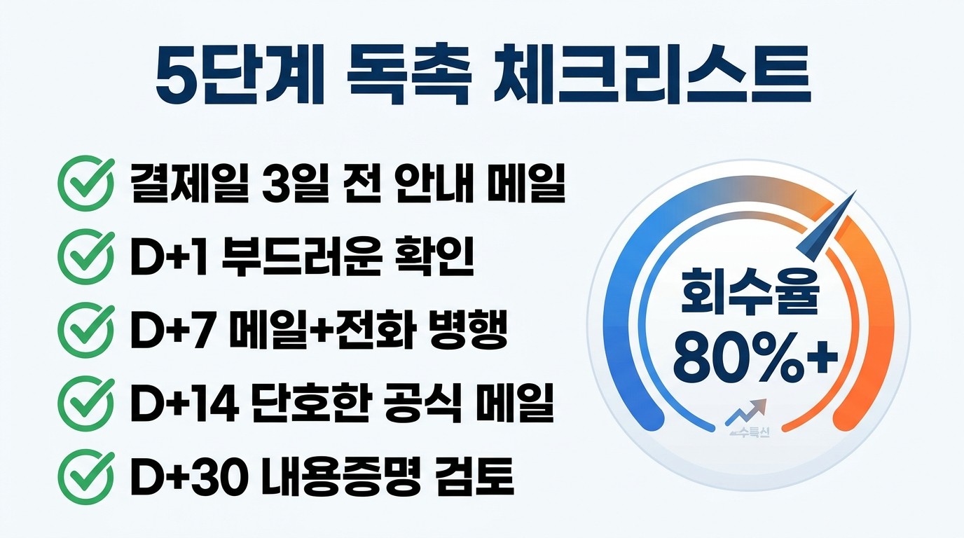5단계 독촉 체크리스트