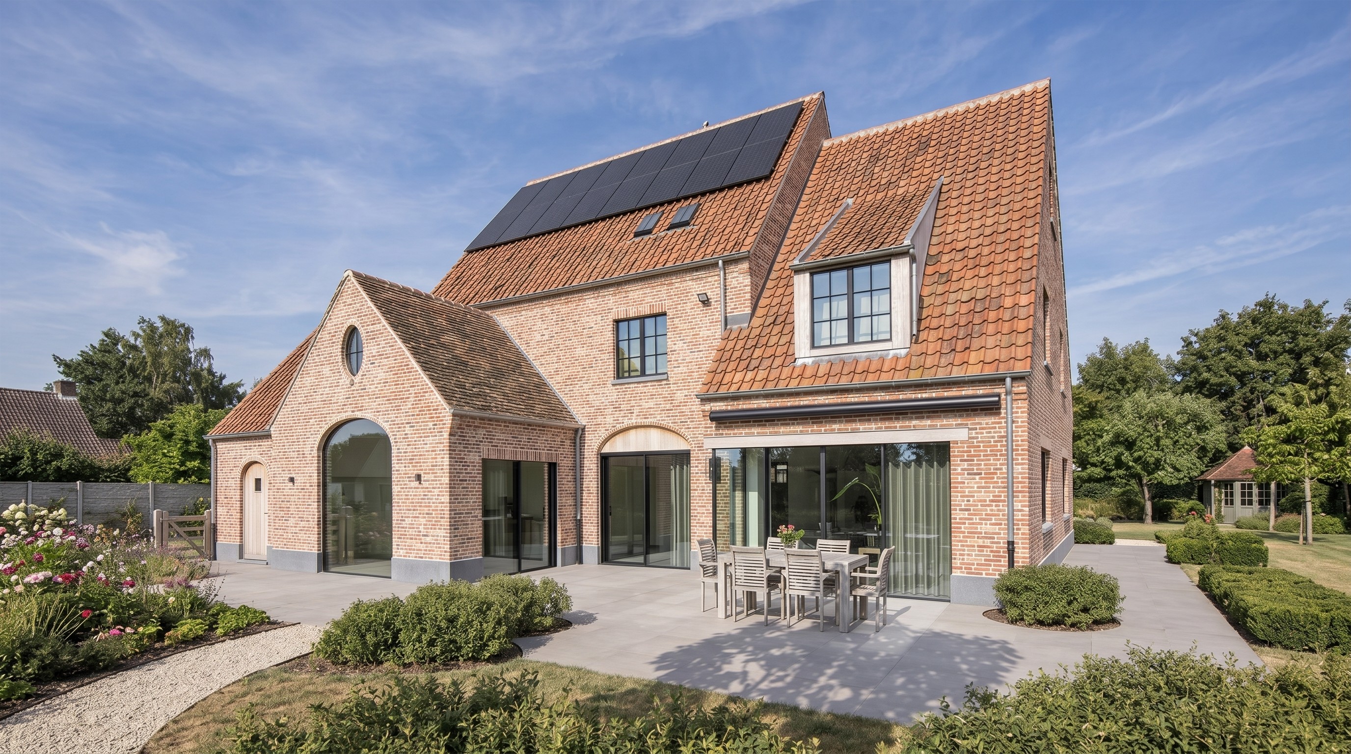 maison rénovée en Belgique