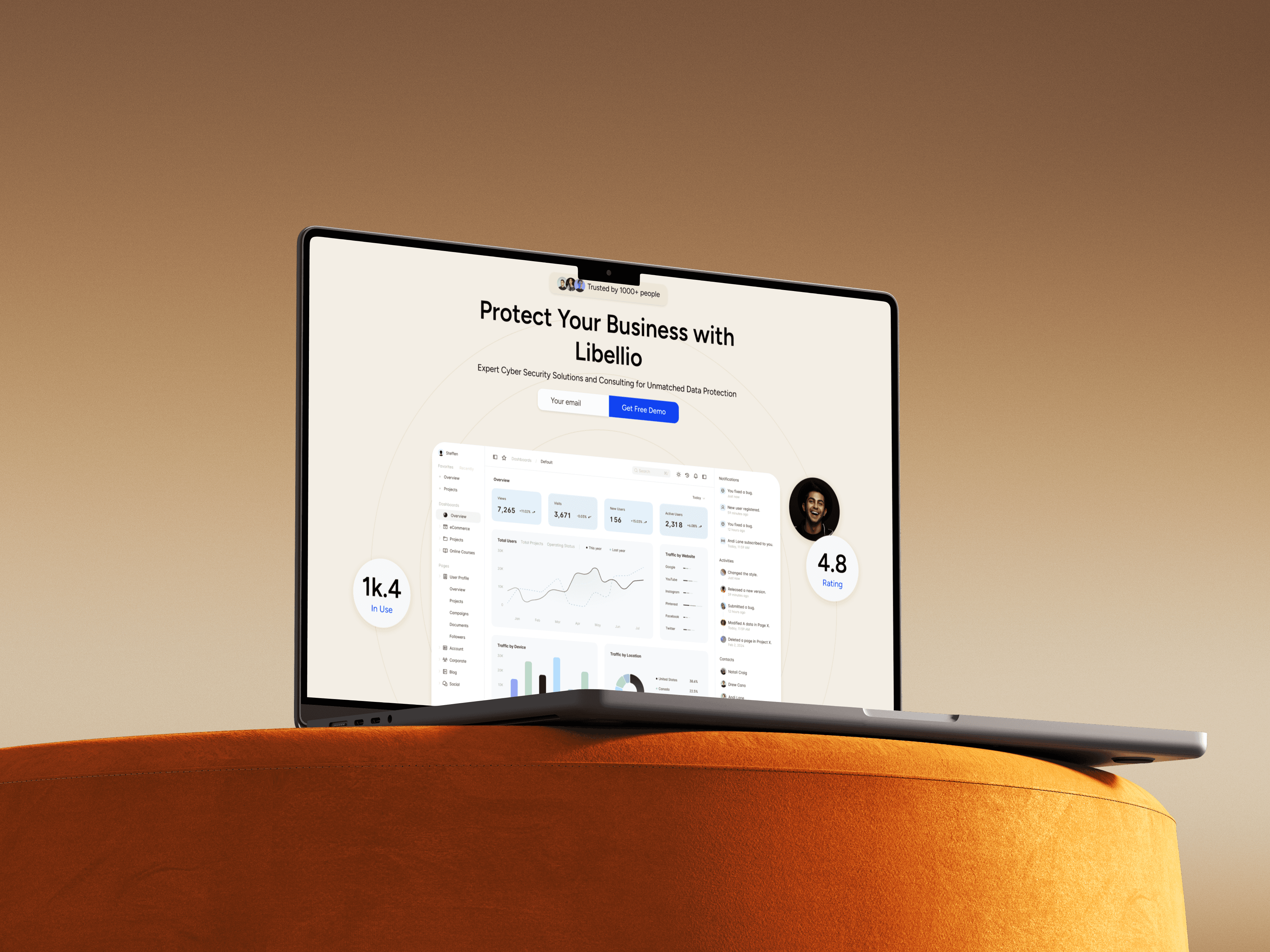 Four silhouetted figures walk into dense fog, with a rainbow-like light effect adding a surreal and dreamlike quality to the scene.