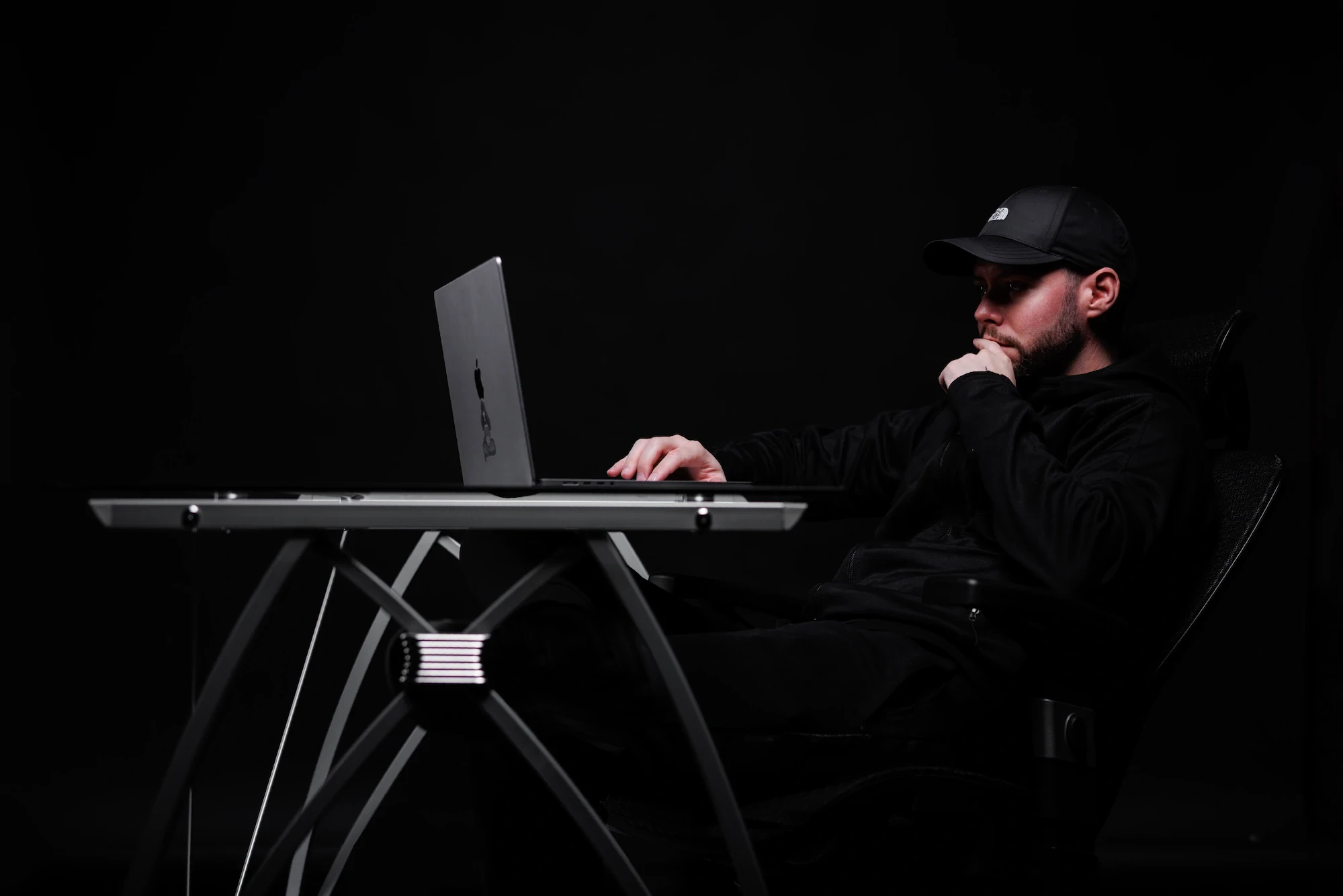 Michael Carter in a dark background