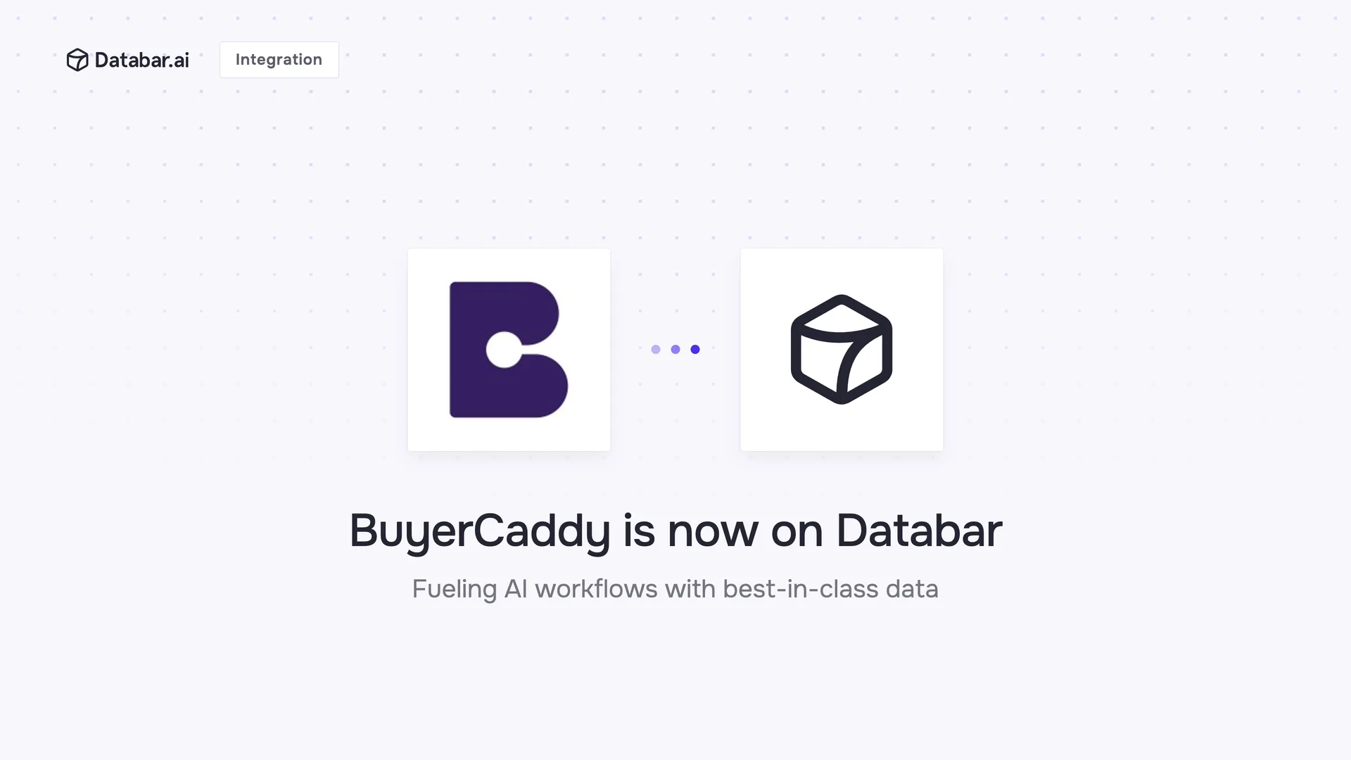 BuyerCaddy is now on Databar — integration announcement