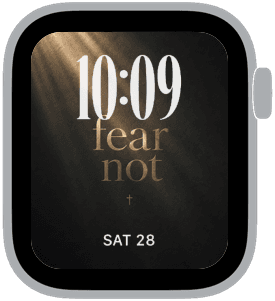 quiet devotion Apple Watch face preview 2 featuring easter and christmas.