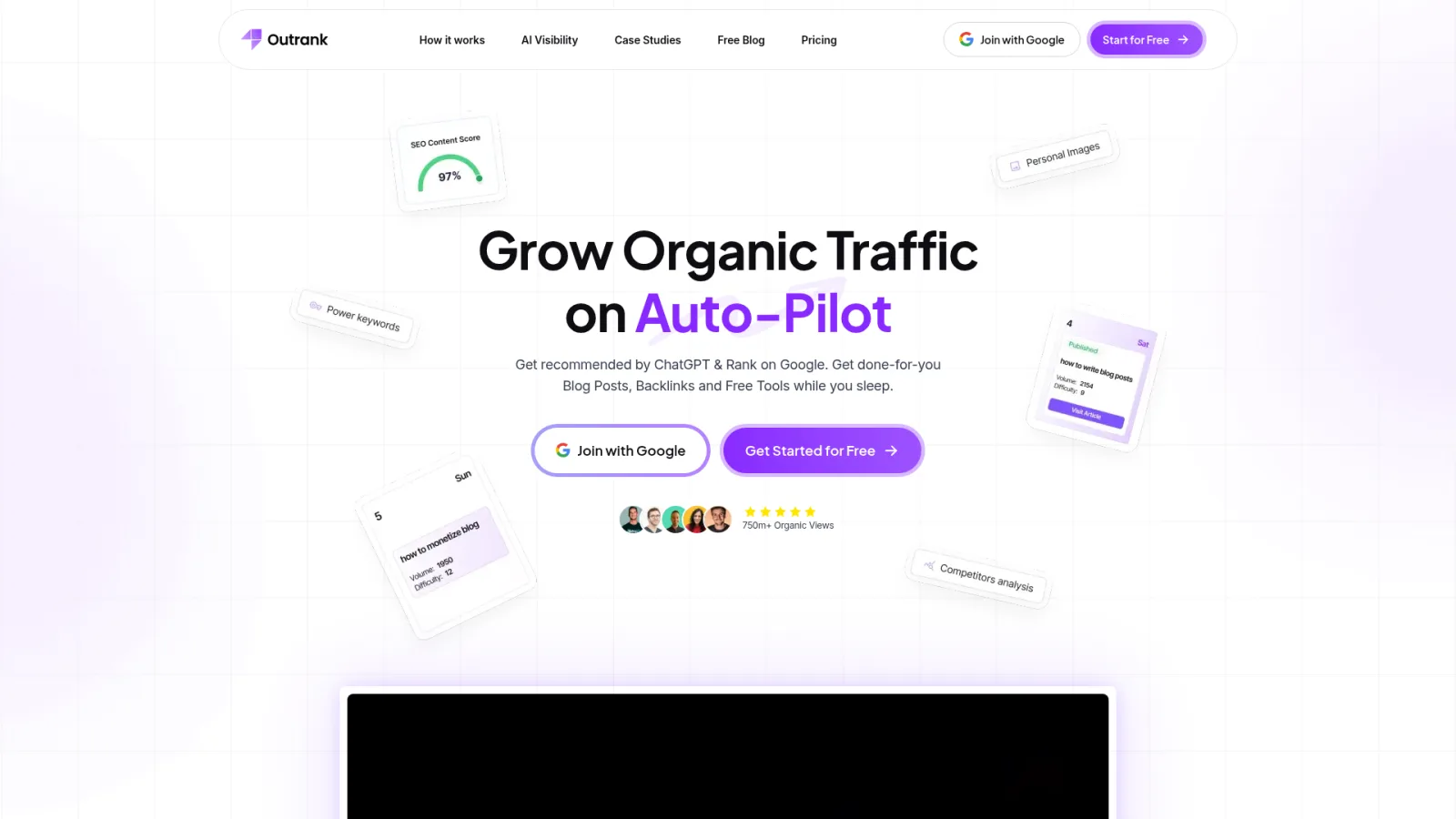 Outrank homepage
