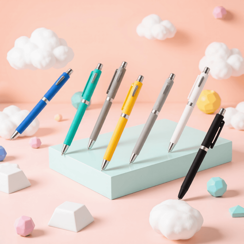 product photography of set of stylus pens for touch screens