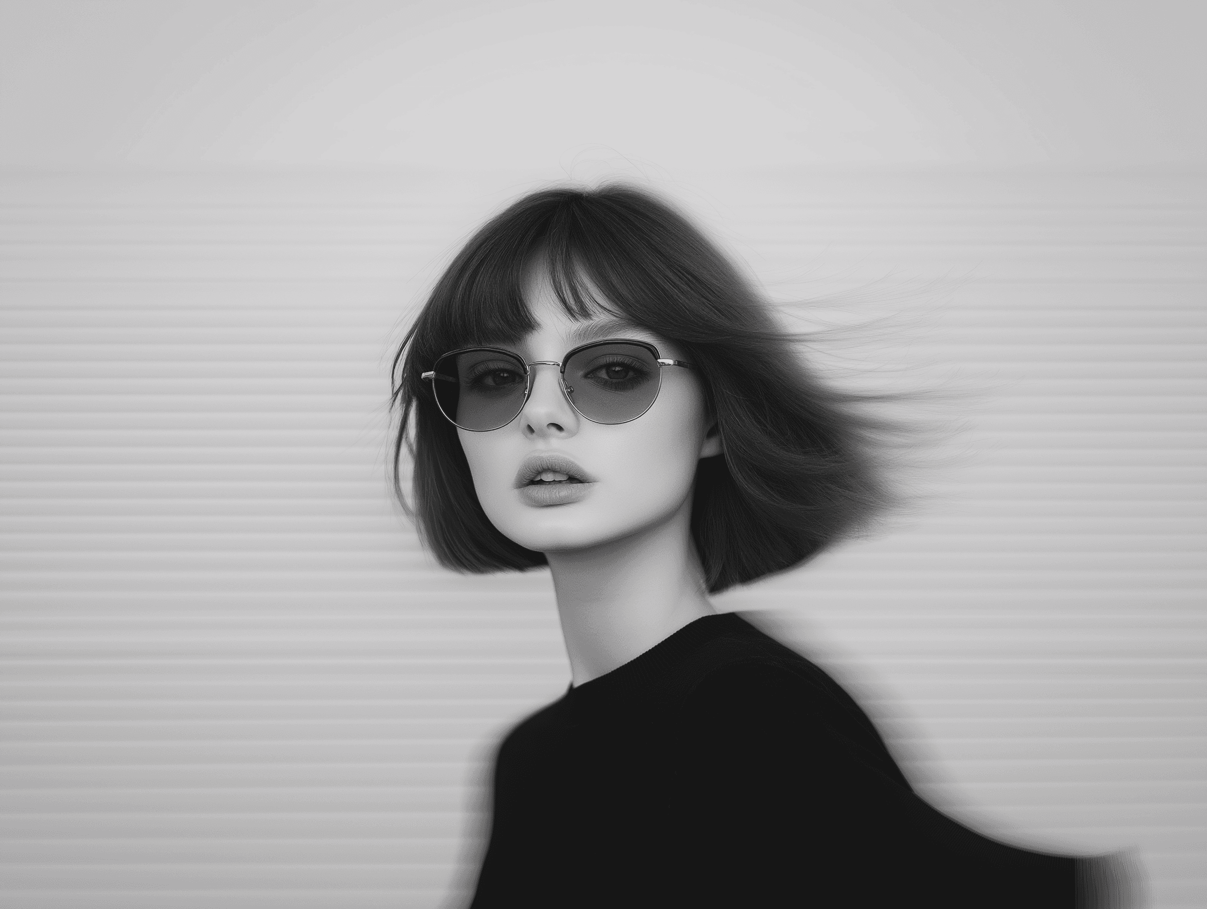 Chic Portrait of a Young Woman