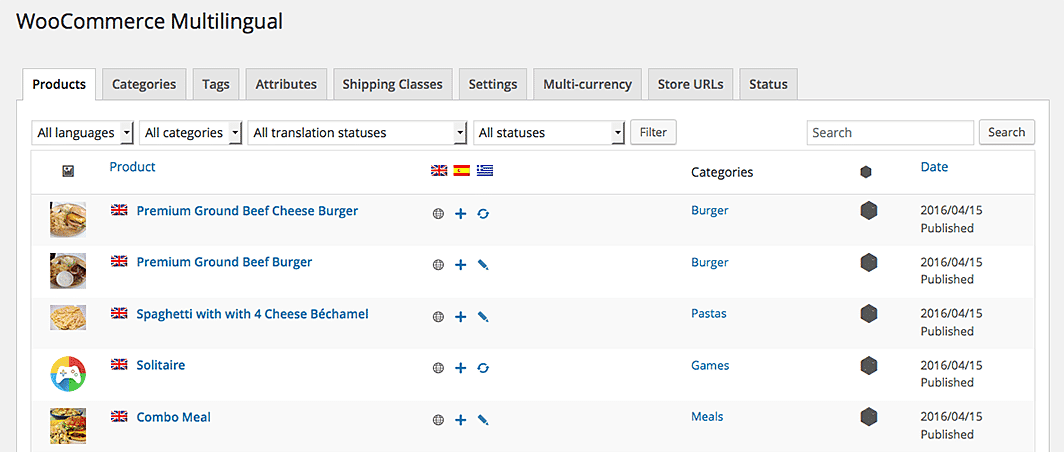 WooCommerce multilingual