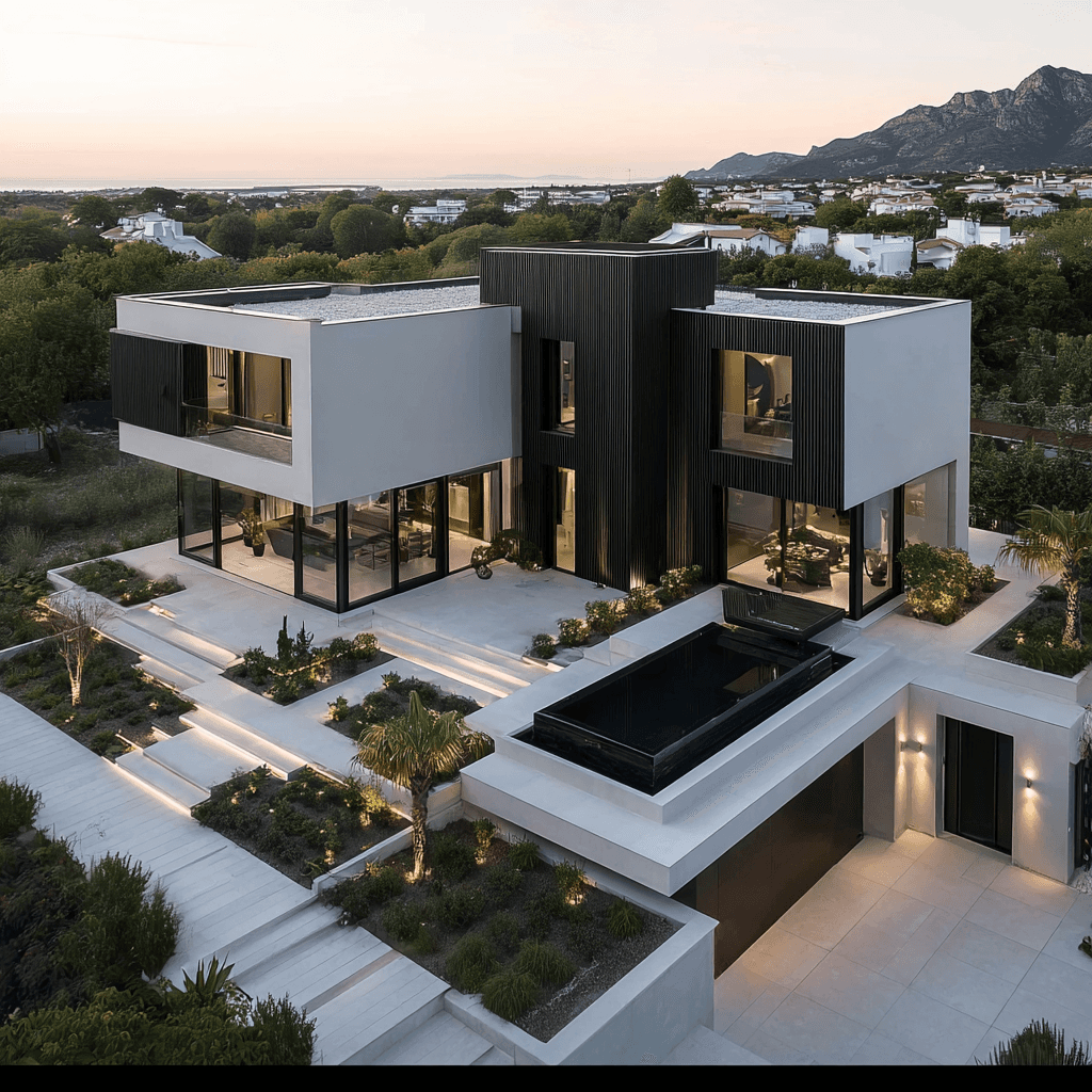 a room with a chair and a table