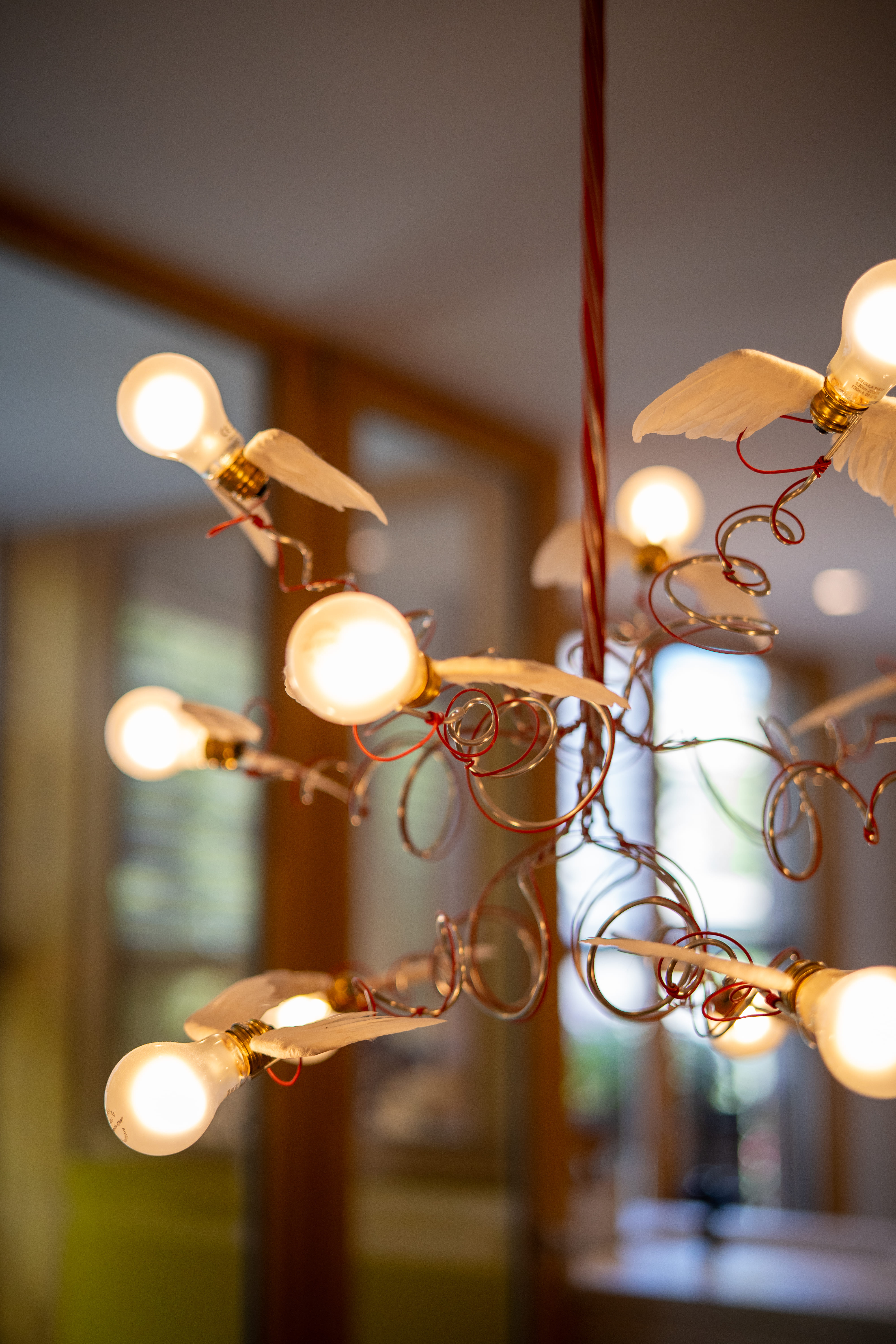 Birdie LED Lámpara Colgante Rojo de Ingo Maurer