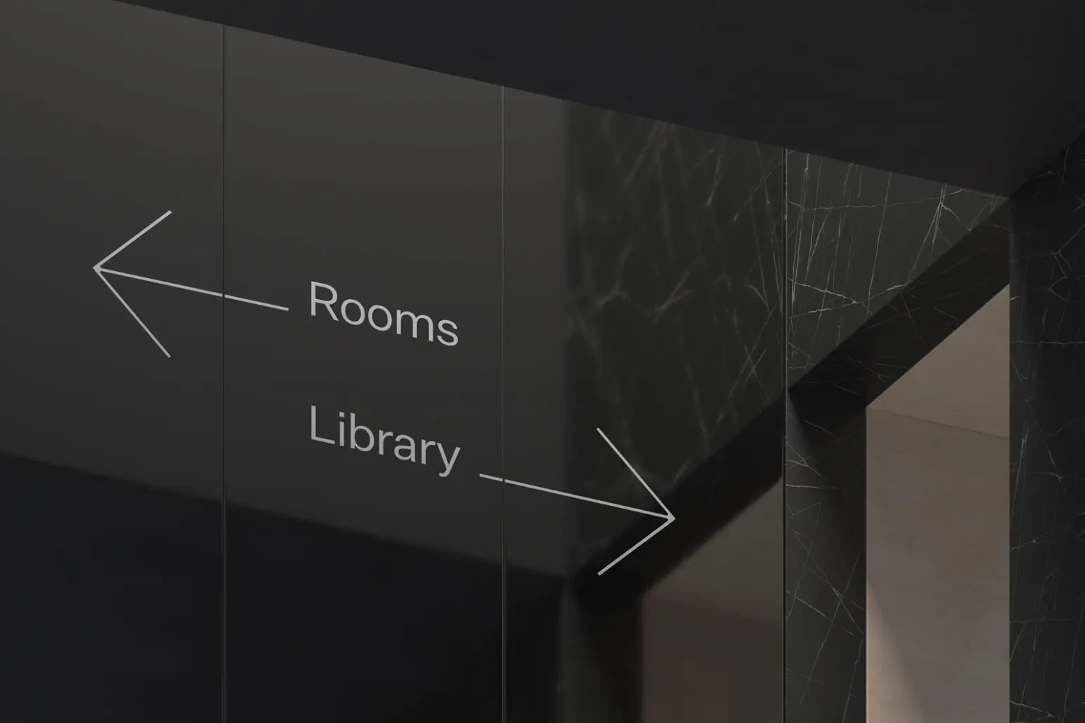 Wall sign mockup