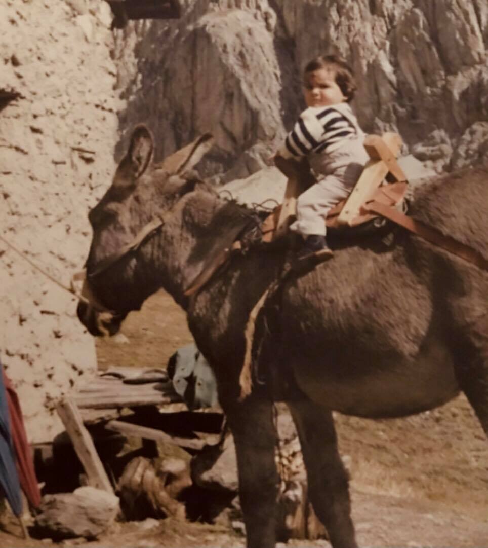  Young Adrien in the French countryside. 