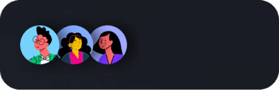 User group displayed in comic style