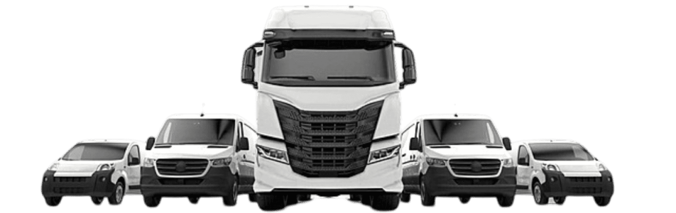 Frota de veículos de transporte