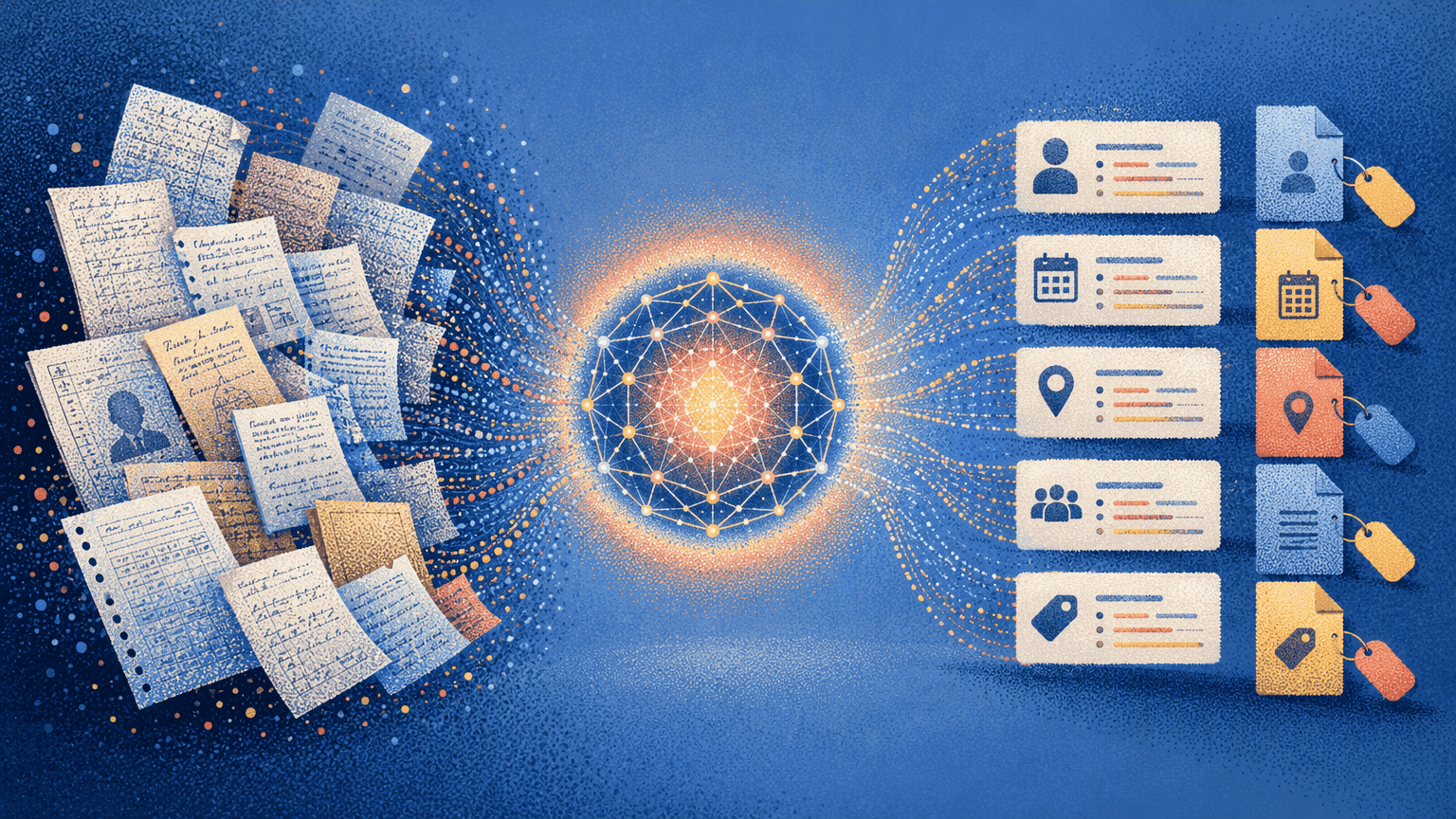 Illustration for Step 1: Deploy AI for Bulk Metadata Extraction from Unstructured Collections Documents