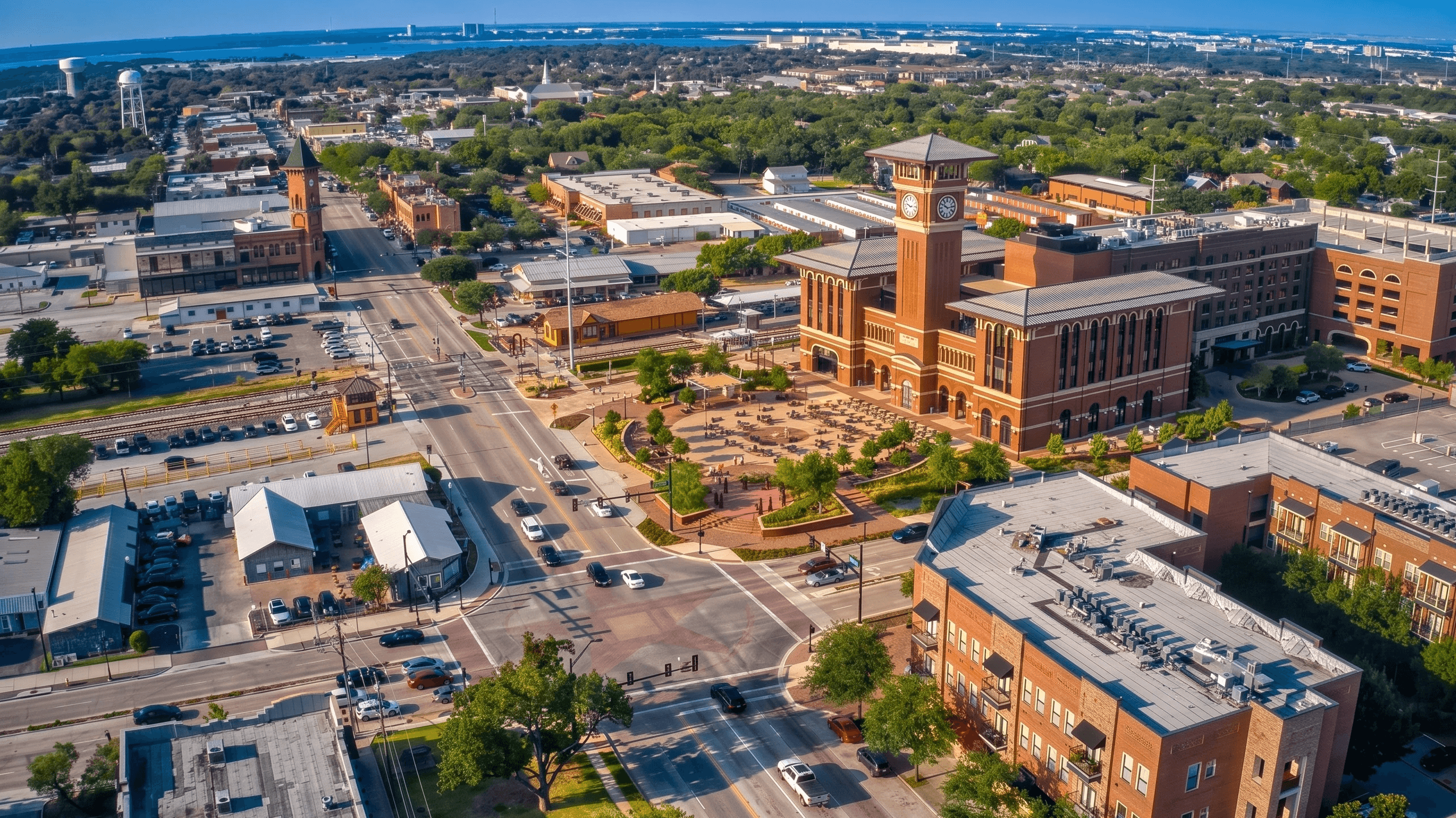 image of downtown Grapevine to showcase the best HVAC service Grapevine has to offer