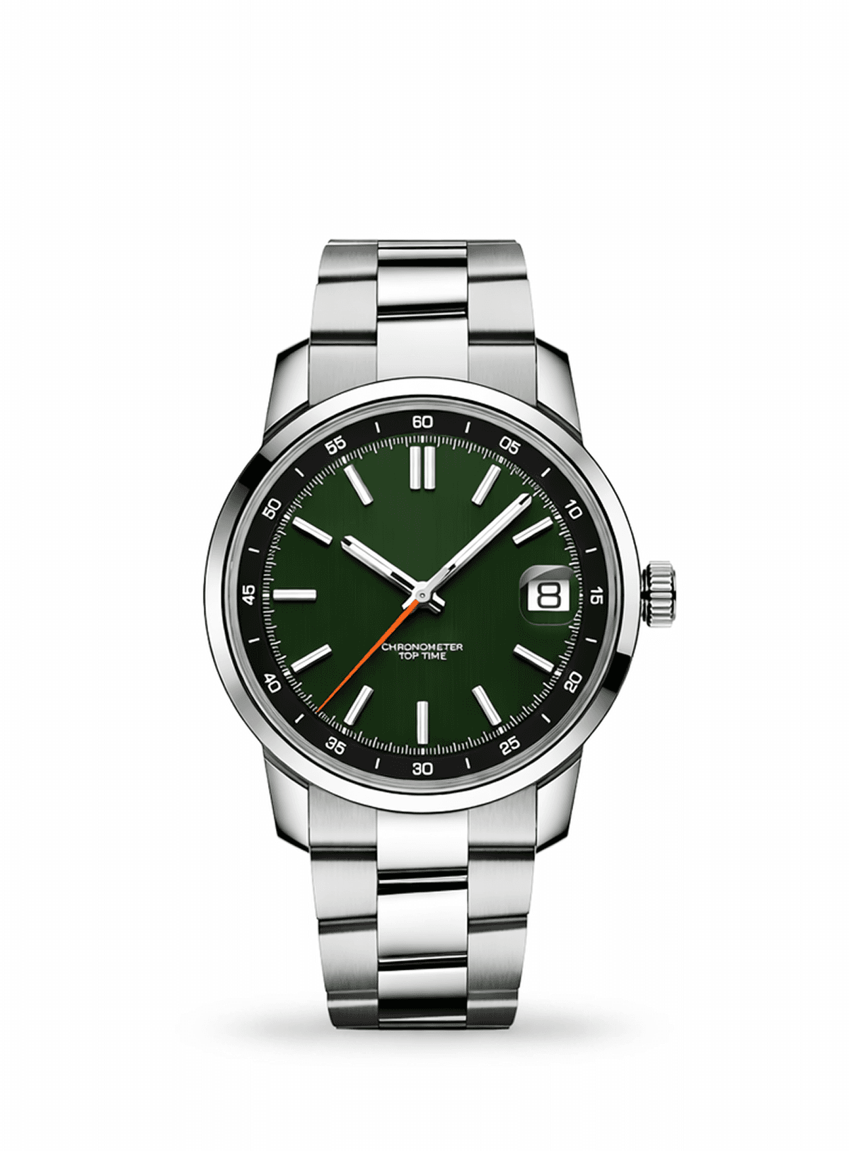 Milano Green Steel 38mm