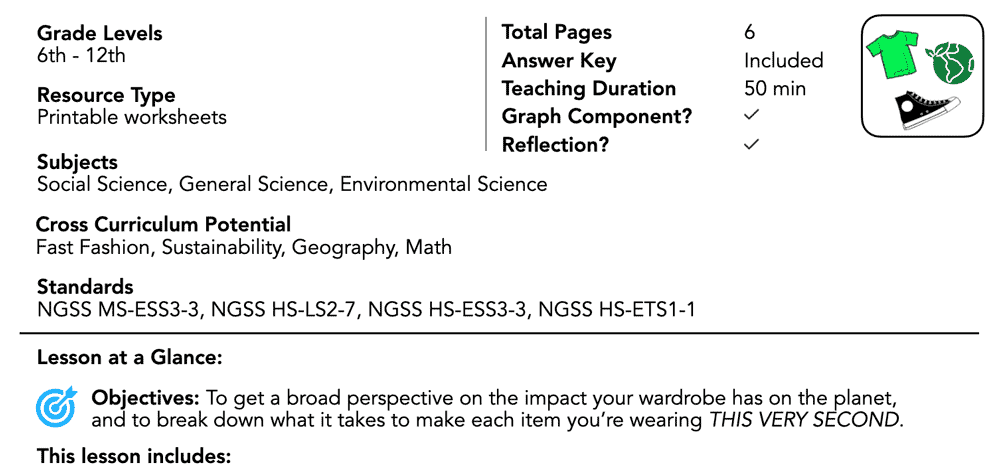 Expandable preview of a lesson plan specifically for teachers.